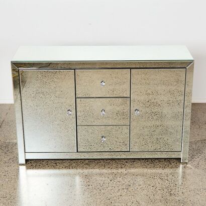 A Mirrored Hall Sideboard