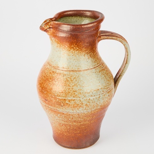 A Large Len Castle Jug in a Shino