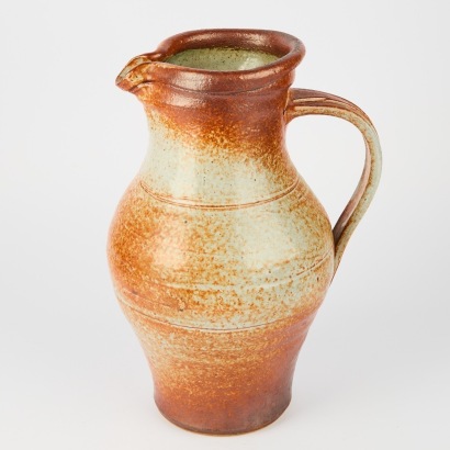 A Large Len Castle Jug in a Shino