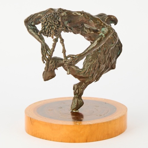 A Pamela Howard Bronze of Pan