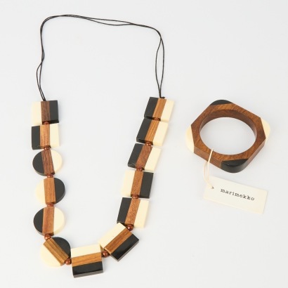 A Marimekko Bracelet and Matching Necklace Set