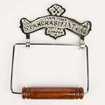 A Vintage Cast St Pancras Toilet Roll Holder