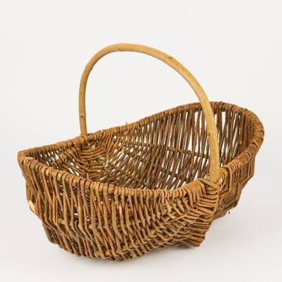 A Rustic Handwoven Vintage Herb Trug
