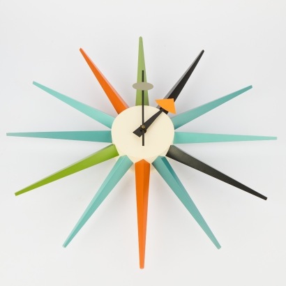 A Vitra Sunburst Wall Clock by George Nelson