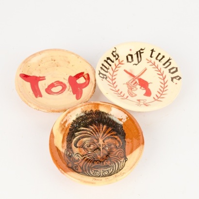 A Set of Three Andy Kingston Wall Dishes