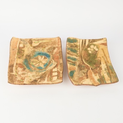 A Pair of John Lawrence Ceramic Platters