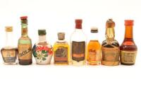 (1) Selection of 8 Liqueur Miniatures, sold as One Lot