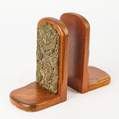 A Pair of Kingsley Ware Maori Bookends