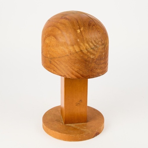 A Vintage Rimu Hat Block