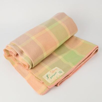 A Vintage "Carissima" Blanket by Fontana, Made by Alliance Textiles