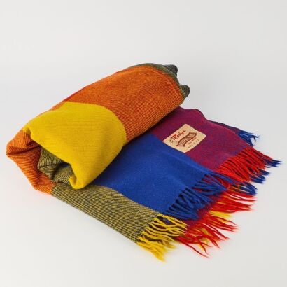 A Vintage "Moeraka" Blanket by Roslyn Woollen Mills, Dunedin