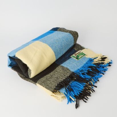 A Vintage "Aranui" Travel Rug Made by Aranui Woollen Mills of Christchurch