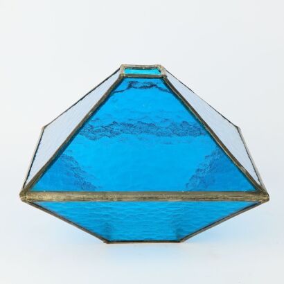A Stained Glass Light Shade From Wong House Designed By Claude Megson