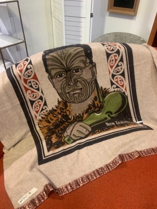 A Rare Kingi Tawhiao Wall Hanging by Bing Harris Sargood and Onehunga Woollen Mills
