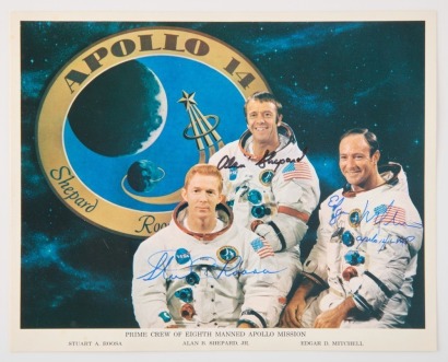 An Apollo 14 Photograph with Crew Signatures