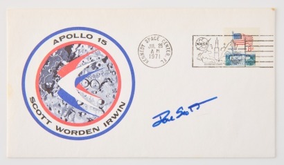 An Apollo 15 Launch Day Commemorative Cover Signed by D. Scott