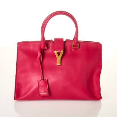 Yves Saint Laurent, Fushia Cabas Tote Bag