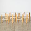 A Set of Four White Picapau Stools by Infiniti Design - 2