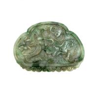 A Chinese Style Jade Plaque