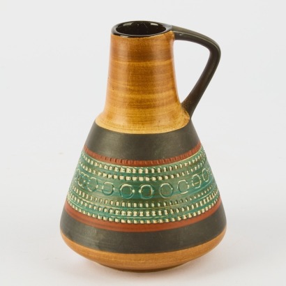 A Small West German Handled Bottle