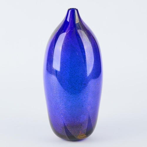 A Signed Garry Nash Gold Leaf Vase