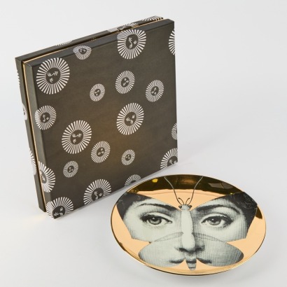 A Fornasetti Plate Gold Leaf #96