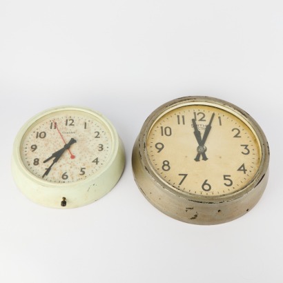 A Pair of Factory Slave Clocks