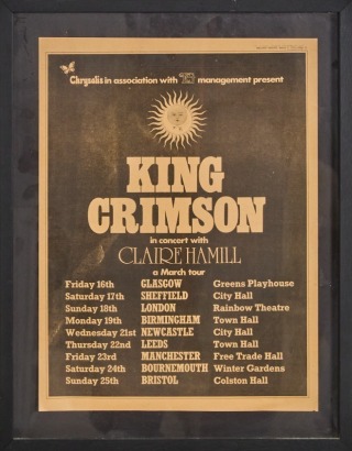 A Framed King Crimson Clipping From Melody Maker 1973