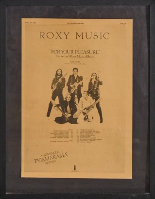 A Framed Roxy Music Clipping From Melody Maker 1973