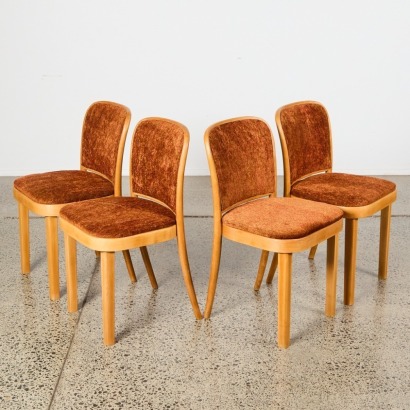 A Set of Four Thonet 811 chairs by Josef Hoffmann Czechoslovakia