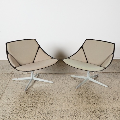 A Pair of Jehs and Laub 2002 Space Chairs for Fritz Hansen