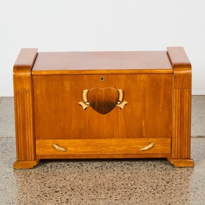 An Art Deco Rimu Blanket Box