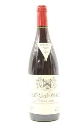 (1) 2012 Chateau de Fonsalette Cotes du Rhone Reserve, Rhone