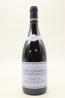 (1) 2012 Domaine Bruno Clair Clos-Saint-Jacques, Gevrey-Chambertin Premier Cru [JR16.5]
