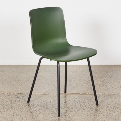 A Pair of Jasper Morrison Hal Khaki Chairs For Vitra