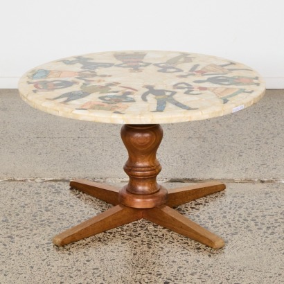 A Mid-Century Brazilian Quartz Table As Is