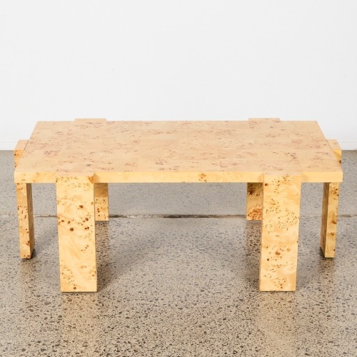 A Leon Burl Wood Coffee Table