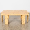 A Leon Burl Wood Coffee Table