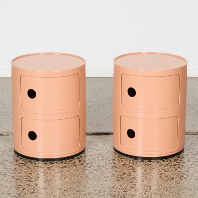 A Pair of Kartell Combellini Style Side Tables