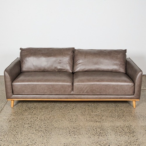 A Nood Colton Leather Three Seat Sofa
