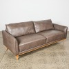 A Nood Colton Leather Three Seat Sofa - 2