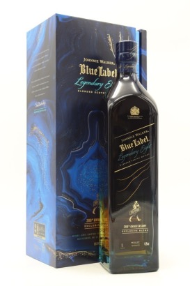 (1) Johnnie Walker Blue Label 'Legendary Eight' Blended Scotch Whisky, Scotland, 43.8% ABV, 1000ml (GB)