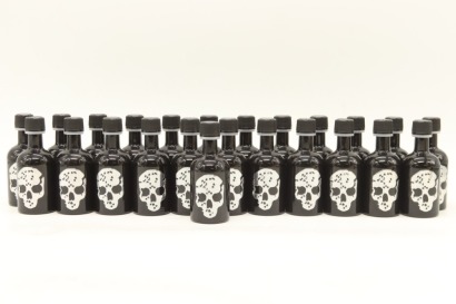 (24) Ghost Vodka Silver Edition Skull, 50mL, 40% ABV