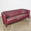 A Leather Moroso Rich Button Back Couch - 2