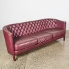 A Leather Moroso Rich Button Back Couch - 2