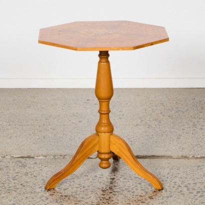 A Italian Side Table With Detailed Inlay