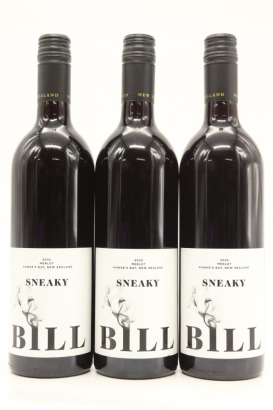 (3) 2022 Sneaky Bill Merlot, Hawke's Bay