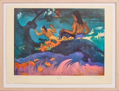 A Vintage Reproduction Paul Gauguin Fatata Te Miti Print
