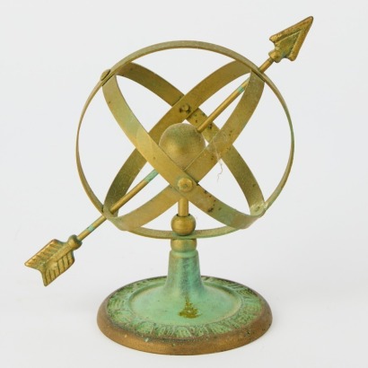 A Vintage Wrought Iron Armillary Sphere