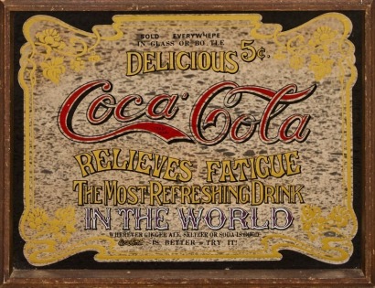 A Vintage Coca Cola Advertisment Mirror